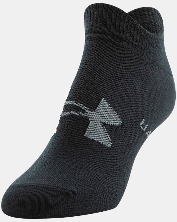 Women's UA Essential No Show – 6-Pack Socks, Black, pdpMainDesktop image number 8